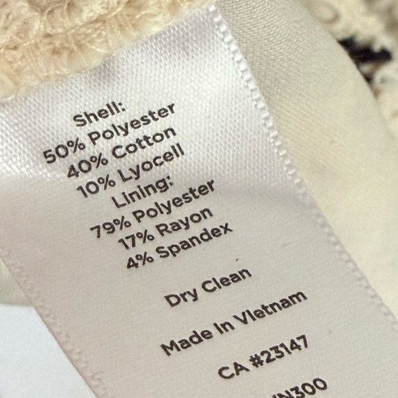 Talbot’s Women’s Black White Floral Lace Crochet Chevron Sheath Dress Career 8 - Picture 11 of 12